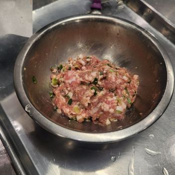The Gourmandise School - Pork stuffing for sumpling - Cooking Schools Near Me - Santa Monica, California