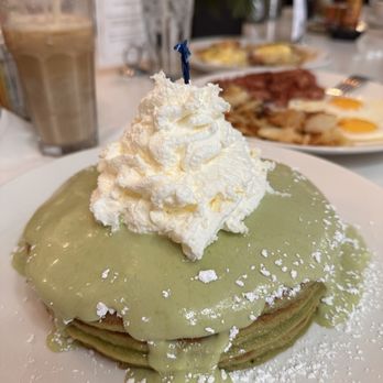 Lady C’s - matcha Forget Me Not Pancakes - Breakfast & Brunch Near Me - Tarzana, California Lady C’s - matcha Forget Me Not Pancakes - Breakfast & Brunch Near Me - Tarzana, California