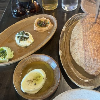 Esther's Kitchen - Homemade Sourdough Bread with 3 choices (Basil Ricotta, Anchovy Butter, and Cannellini beans) - Italian Near Me - Las Vegas, Nevada
