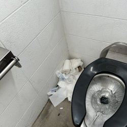 Ontario Soccer Park - This TP in the corner was full of poop.