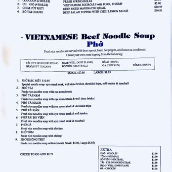 Pho Huong - Menu page 1 - Vietnamese Near Me - Ridgeland, Mississippi Pho Huong - Menu page 1 - Vietnamese Near Me - Ridgeland, Mississippi