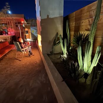 The Dustland - Backyard cacti and fire out number 3 - Lounges Near Me - Las Vegas, Nevada