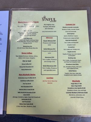 Menu photo 1 The Sinful Kitchen Portland, ME