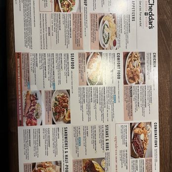 Cheddar's Scratch Kitchen - Menu 1 of 2 - Comfort Food Near Me - Branson, Missouri