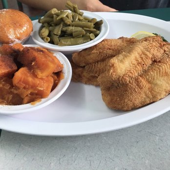 Jameson's - Fried Catfish with sweet potatoes and green beans - Southern Near Me - Neptune City, New Jersey Jameson's - Fried Catfish with sweet potatoes and green beans - Southern Near Me - Neptune City, New Jersey