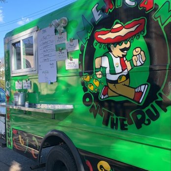 Mexican On the Run - a green food truck - Food Trucks Near Me