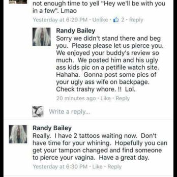 Wicked Ways Tattoos - He also apparently thinks it's okay to take picture of children and post them on pedophile sites. This man is nasty af. - Tattoo Near Me - Birmingham, Alabama