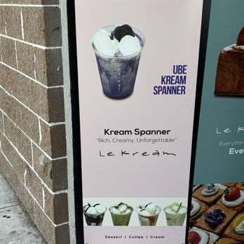 Le Kream - Outside sign for ube kream spanner - Desserts Near Me - Houston, Texas Le Kream - Outside sign for ube kream spanner - Desserts Near Me - Houston, Texas