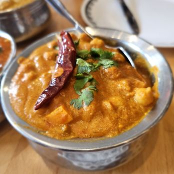 Seva Indian Cuisine - Aloo Chana Paneer. $15.95. Very tasty - Indian Near Me - Astoria, New York Seva Indian Cuisine - Aloo Chana Paneer. $15.95. Very tasty - Indian Near Me - Astoria, New York