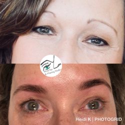 Eye Love Brow Bar & Waxing Studio - Before and After tinting and series of reshaping