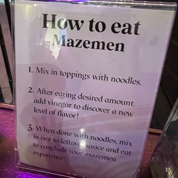 Mazera - How to eat Mazeman - Ramen Near Me - La Habra, California Mazera - How to eat Mazeman - Ramen Near Me - La Habra, California