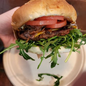 Green Tomato Grill - Vegan Char burger - New American Near Me - Brea, California Green Tomato Grill - Vegan Char burger - New American Near Me - Brea, California