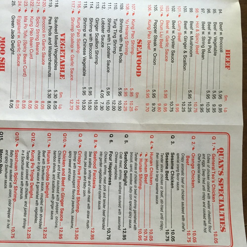 QUAN CHINESE KITCHEN Updated March 2025 14 Photos & 34 Reviews 485 Route 134, South Dennis