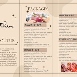 The Hive Mobile & Event Bartending - The Hive Packages