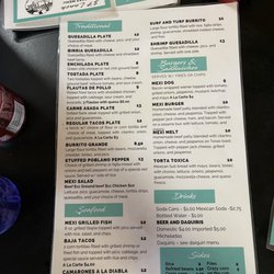 Alejos Hut - Menu