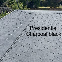 Alex Gutter & Roof - Presidential shake shingles Charcoal black with ridge vent installation Alex Gutter & Roof