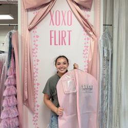 Flirt Prom And Pageant - garment bag with dress in it