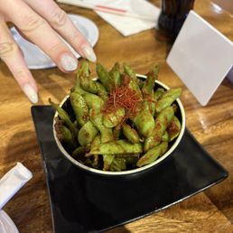 Spicy edamame