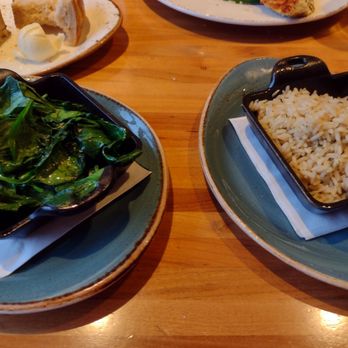 Bluewater Grill - Spinach and coconut rice with ginger - Seafood Near Me - Santa Barbara, California Bluewater Grill - Spinach and coconut rice with ginger - Seafood Near Me - Santa Barbara, California