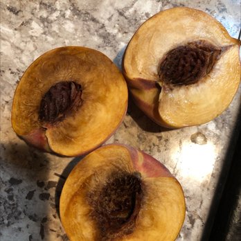 Brookshire's - three pieces of peach on a counter - Bakeries Near Me - Flint, Texas