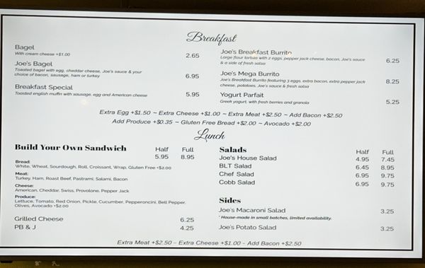Menu photo 2 Joe's Coffee & Deli Cameron Park, CA Menu photo 2 Joe's Coffee & Deli Cameron Park, CA
