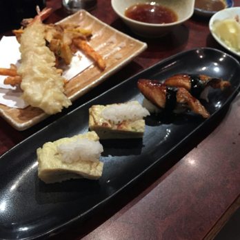 Sushi Robata - Tamago (Japanese omelette) and BBQ Eel. Trust me, just get these two. - Sushi Bars Near Me - Dallas, Texas Sushi Robata - Tamago (Japanese omelette) and BBQ Eel. Trust me, just get these two. - Sushi Bars Near Me - Dallas, Texas