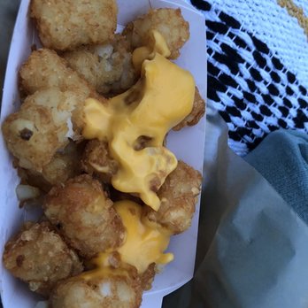 XFINITY Theatre - Handful of tater tots with a tablespoon of cold cheese sauce...$9!!!! - Music Venues Near Me - Hartford, Connecticut XFINITY Theatre - Handful of tater tots with a tablespoon of cold cheese sauce...$9!!!! - Music Venues Near Me - Hartford, Connecticut