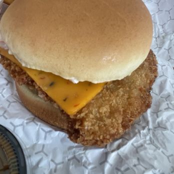 Swayzee Loinz - Hand Breaded Tenderloin Sandwich with Habanero cheese. Delicious. - Sandwiches Near Me - Carmel, Indiana Swayzee Loinz - Hand Breaded Tenderloin Sandwich with Habanero cheese. Delicious. - Sandwiches Near Me - Carmel, Indiana