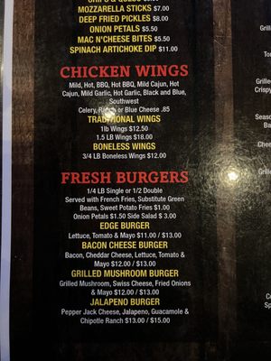 Menu photo 2 Water's Edge Sports Grill Galena, OH Menu photo 2 Water's Edge Sports Grill Galena, OH