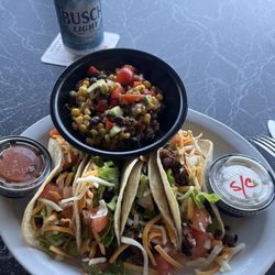 Scissortail Marina formerly Port Carlos - Beef tacos w/ homemade Oklahoma caviar!