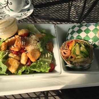 Healthy Eats - Southwest wrap with soy turkey and free side Caesar salad - Sandwiches Near Me - Monrovia, California