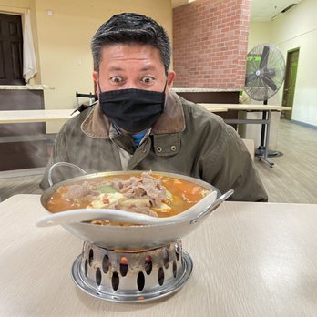 Chong Qing Hot Pot - Spicy beef hot pot looks good. - Szechuan Near Me - Chamblee, Georgia