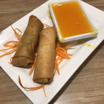 SY THAI CAFE - Spring rolls with homemade plum sauce - Thai Near Me - Birmingham, Michigan