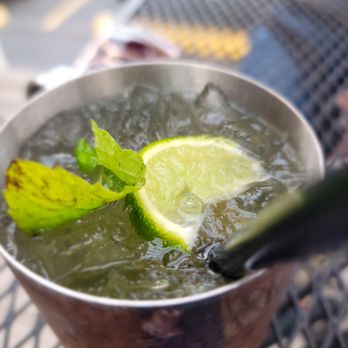 Tecate Grill - a close up of a drink in a metal cup - Mexican Near Me - Spokane, Washington