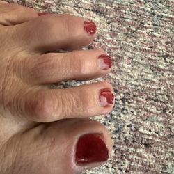 Shelby’s nails - Next day after Terrible pedicure