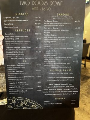 Menu photo 2 Two Doors Down Wine & Bistro Oklahoma City, OK Menu photo 2 Two Doors Down Wine & Bistro Oklahoma City, OK
