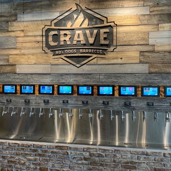 Crave Hot Dogs & BBQ - Beer wall - Barbeque Near Me - Concord, North Carolina Crave Hot Dogs & BBQ - Beer wall - Barbeque Near Me - Concord, North Carolina