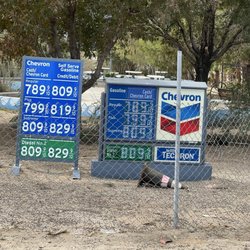 Chevron - Filling diesel, $8.29 a gallon. Ridiculous price.