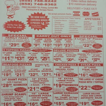 Rosaria Pizza - Menu & specials as of 10/14 - Pizza Near Me - Poway, California Rosaria Pizza - Menu & specials as of 10/14 - Pizza Near Me - Poway, California