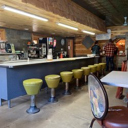Coachlight Restaurant - Bar seating but there's plenty of tabletops as well