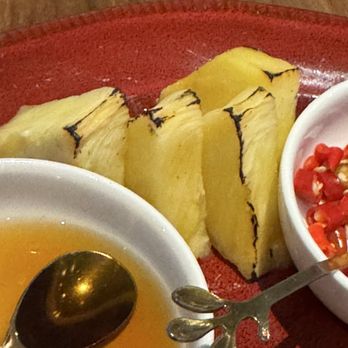 Star Leaf - Grilled pineapple, with Shrimp Cakes - Asian Fusion Near Me - Pasadena, California