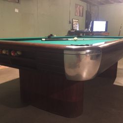 AAA Billiard Service and Sales - Brunswick Anniversary 8' Circa 1955