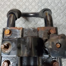 Rusted hardware and "coating" peeling off!