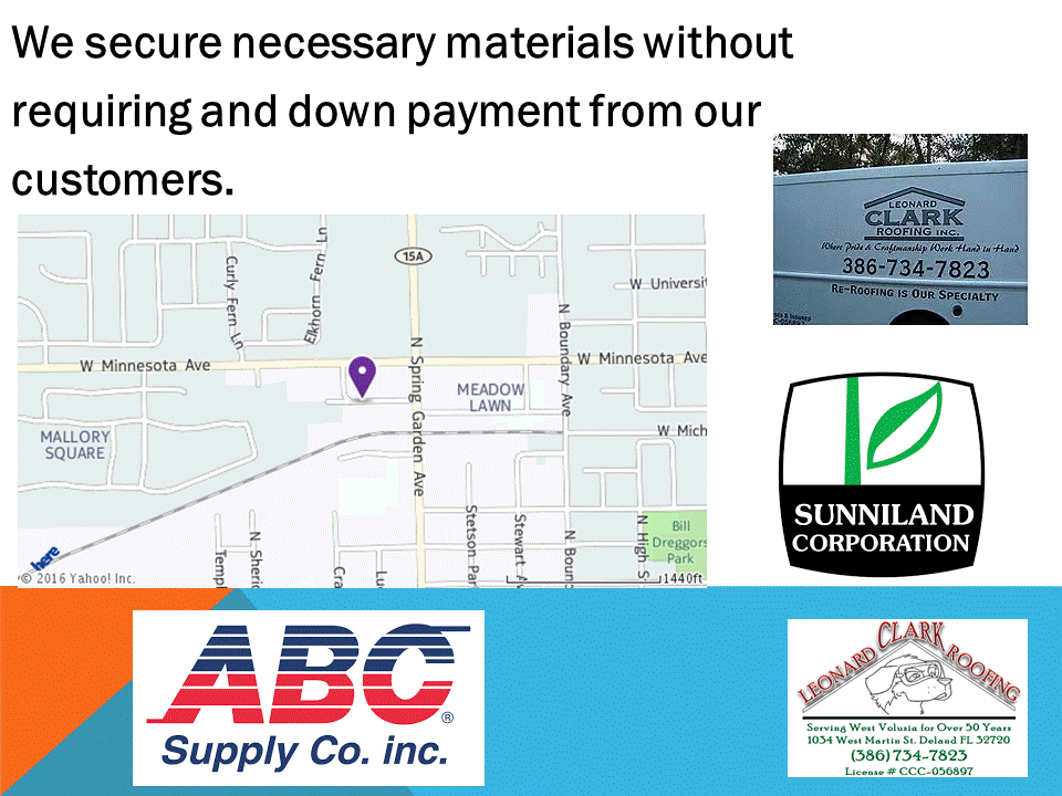 Slide of Leonard Clark Roofing