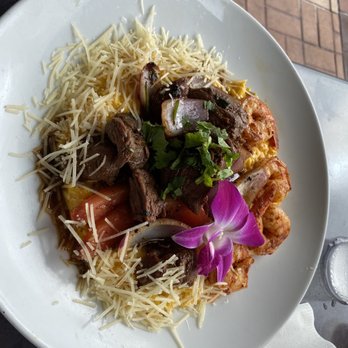Dr Limon Ceviche Bar - Risotto with Lomo Saltado and shrimp - Seafood Near Me - Miami, Florida