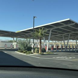 Tesla Supercharger on Tanger Way by Barstow Outlet.