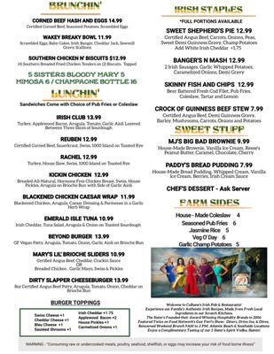 Menu photo 8 Culhanes Irish Pub & Restaurant Atlantic Beach, FL Menu photo 8 Culhanes Irish Pub & Restaurant Atlantic Beach, FL