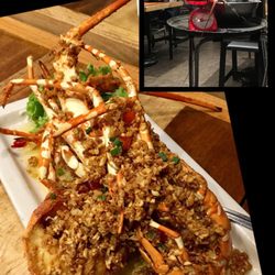 The Red Crab Alimango House - Lobster w/crispy garlic- Outstanding!   BUT, add it with the Chili Mango sauce they have w/other fish- BOMBASS SATHY!