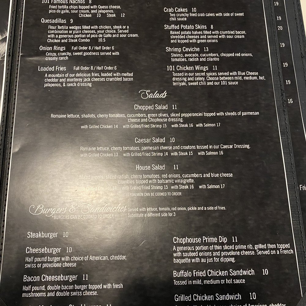 Chophouse 101 - Menu - American Near Me - Kannapolis, North Carolina Chophouse 101 - Menu - American Near Me - Kannapolis, North Carolina