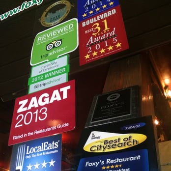 Foxy's Restaurant - Awards - Diners Near Me - Glendale, California Foxy's Restaurant - Awards - Diners Near Me - Glendale, California